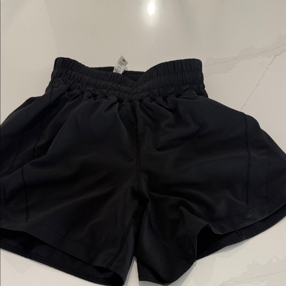 lululemon athletica Track That High‑Rise Lined Short 5″.
